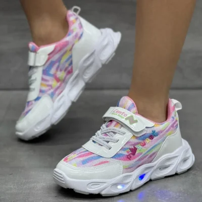 کفش پسرانه One کودکان یونی سکس کفش ورزشی ارتوپدی با چراغ (لامپ دار) - 3772