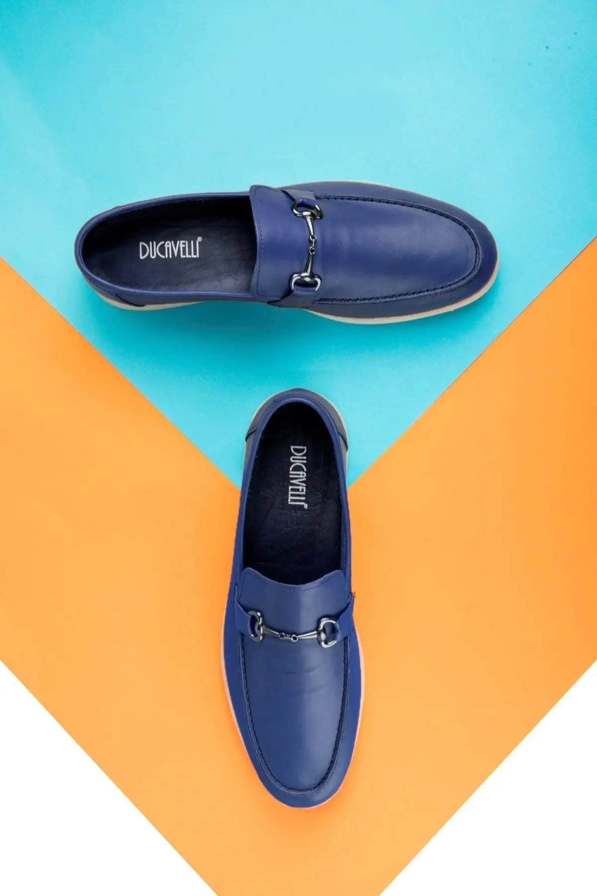 کفش سایز بزرگ مردانه  روزمره  چرم طبیعی وویانت مدل لوفر - رنگ سرمهای - 5054 کفش سایز بزرگ مردانه روزمره چرم طبیعی وویانت مدل لوفر - رنگ سرمهای - 5054