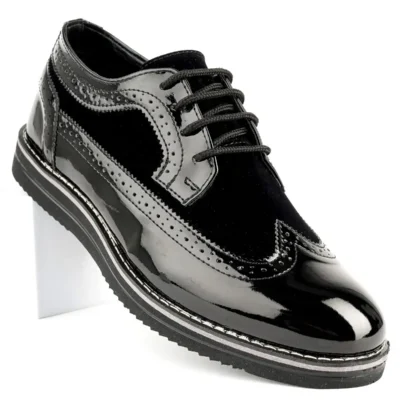 کفش رسمی مردانه آکسفورد مدل Freemax.1118 مشکی - 4731