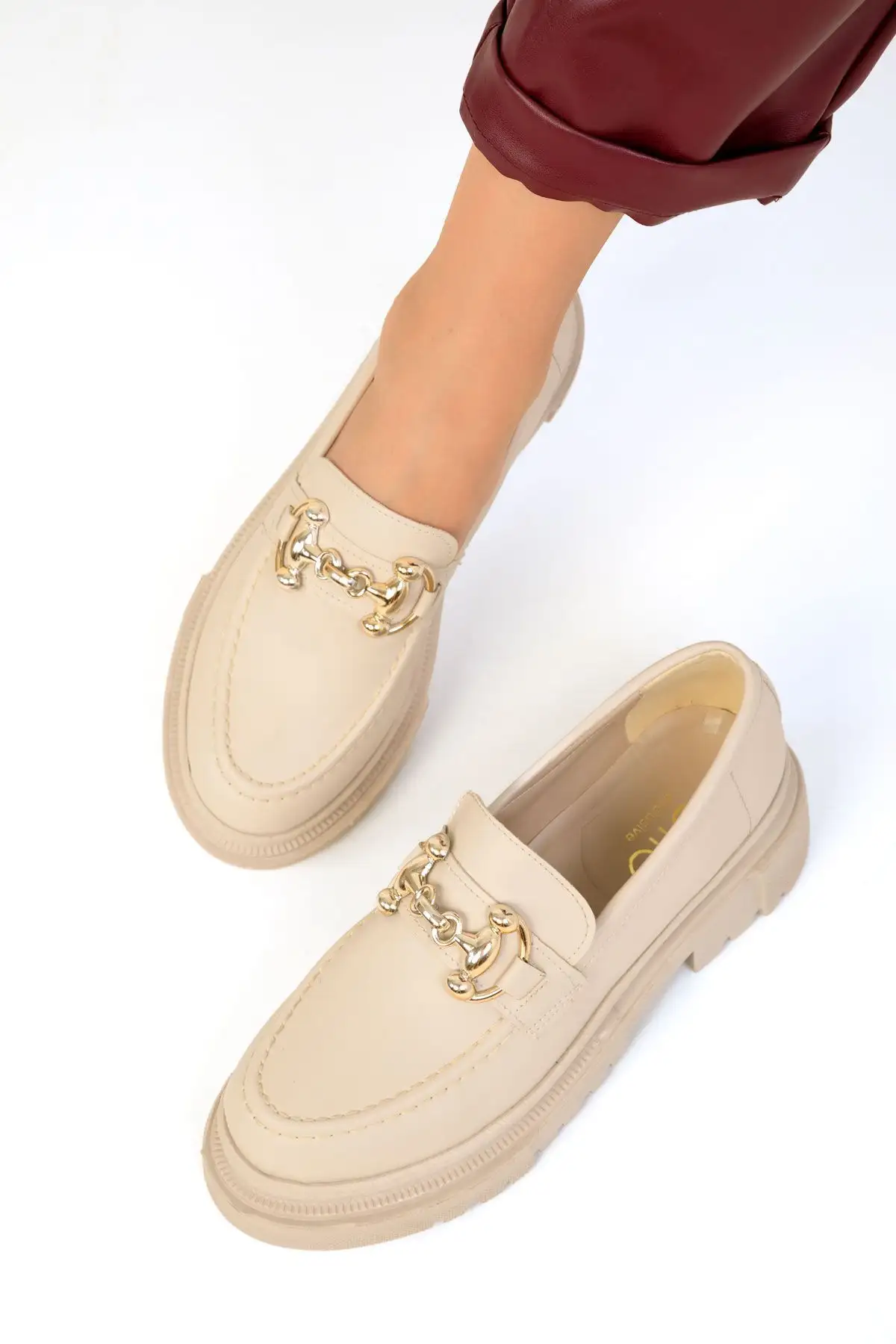 کفش تخت زنانه کفش لوفر زنانه BEJ مدل 17575 - 3229 کفش تخت زنانه کفش لوفر زنانه BEJ مدل 17575 - 3229