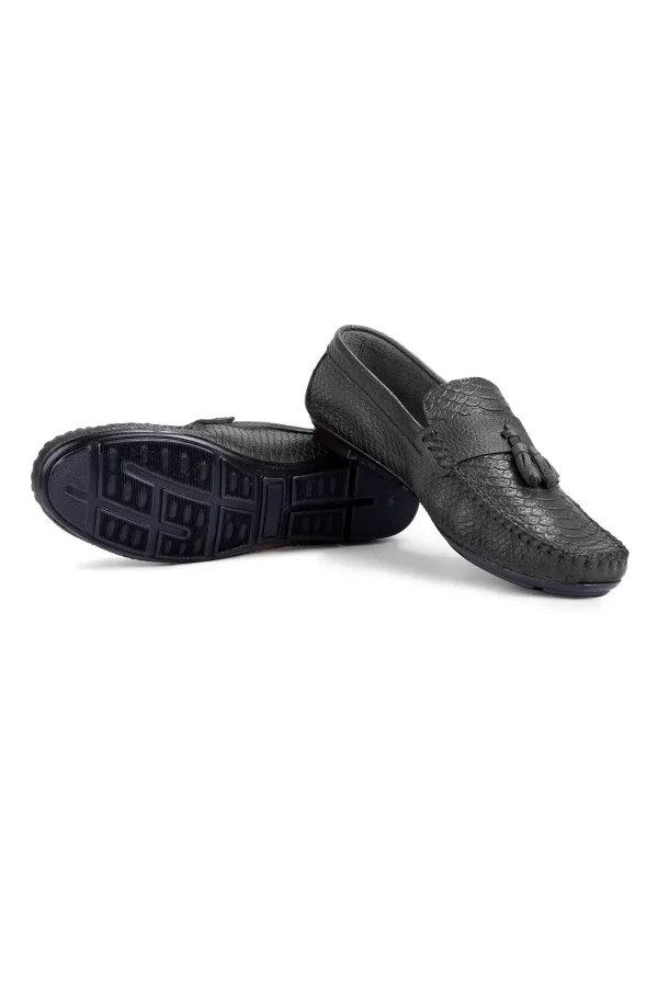 کفش سایز بزرگ مردانه 1. روزمره از چرم طبیعی 2. لوفر راگ - 5056