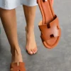 کفش راحتی خانه زنانه صندل تابستانی رنگ قهوه‌ای - 3978