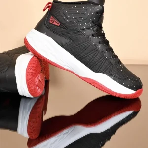 کفش بسکتبال کفش بسکتبال حرفه‌ای کنفورز مدل 1695-28531 با کفی آناتومیک، به رنگ مشکی و قرمز. - 3658