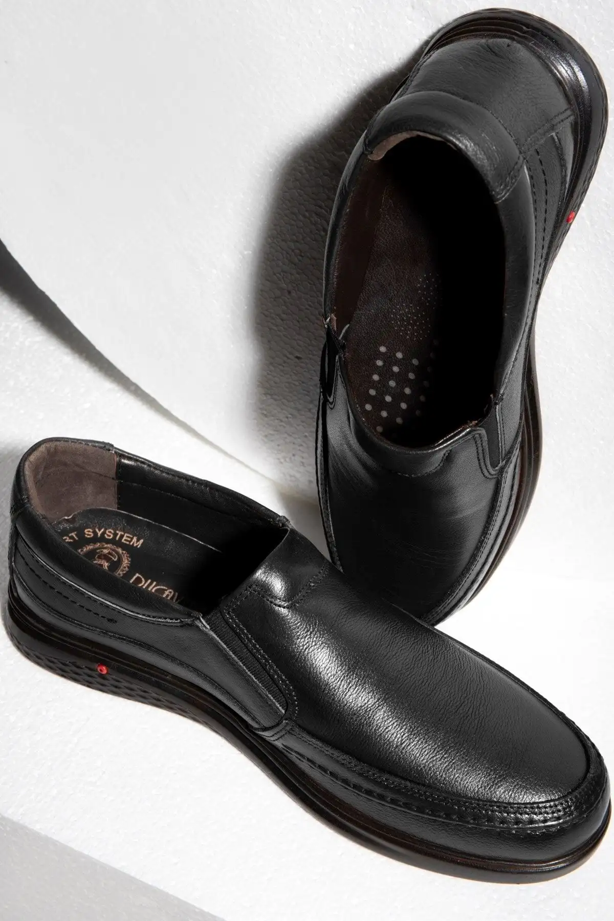 سایز بزرگ مردانه کفش راحتی مردانه اورتopedیک چرم طبیعی، کفش پدر، کفش اورتopedیک - 3477 سایز بزرگ مردانه کفش راحتی مردانه اورتopedیک چرم طبیعی، کفش پدر، کفش اورتopedیک - 3477