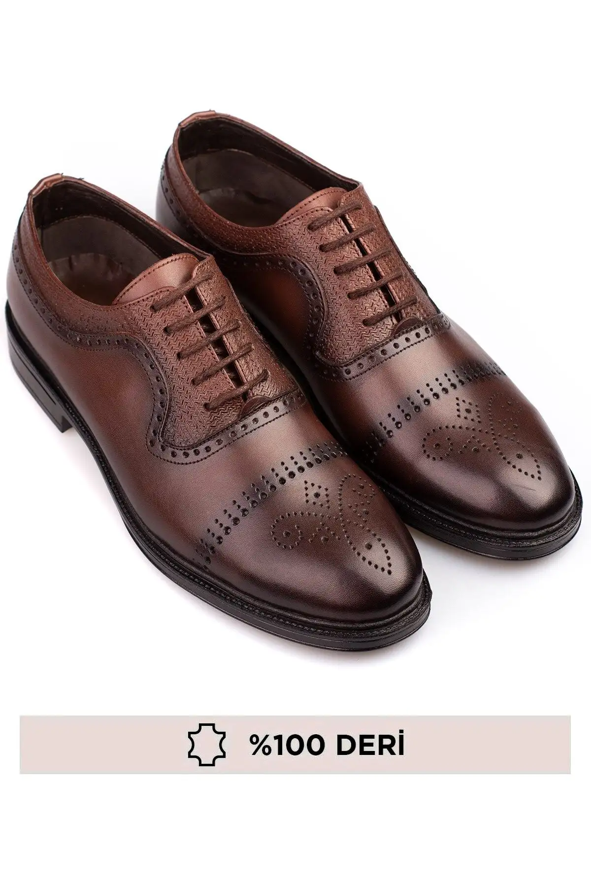 کفش رسمی مردانه چرمی طبیعی، مدل کلاسیک، چهار فصل، با رویه و زیره چرمی - 3999