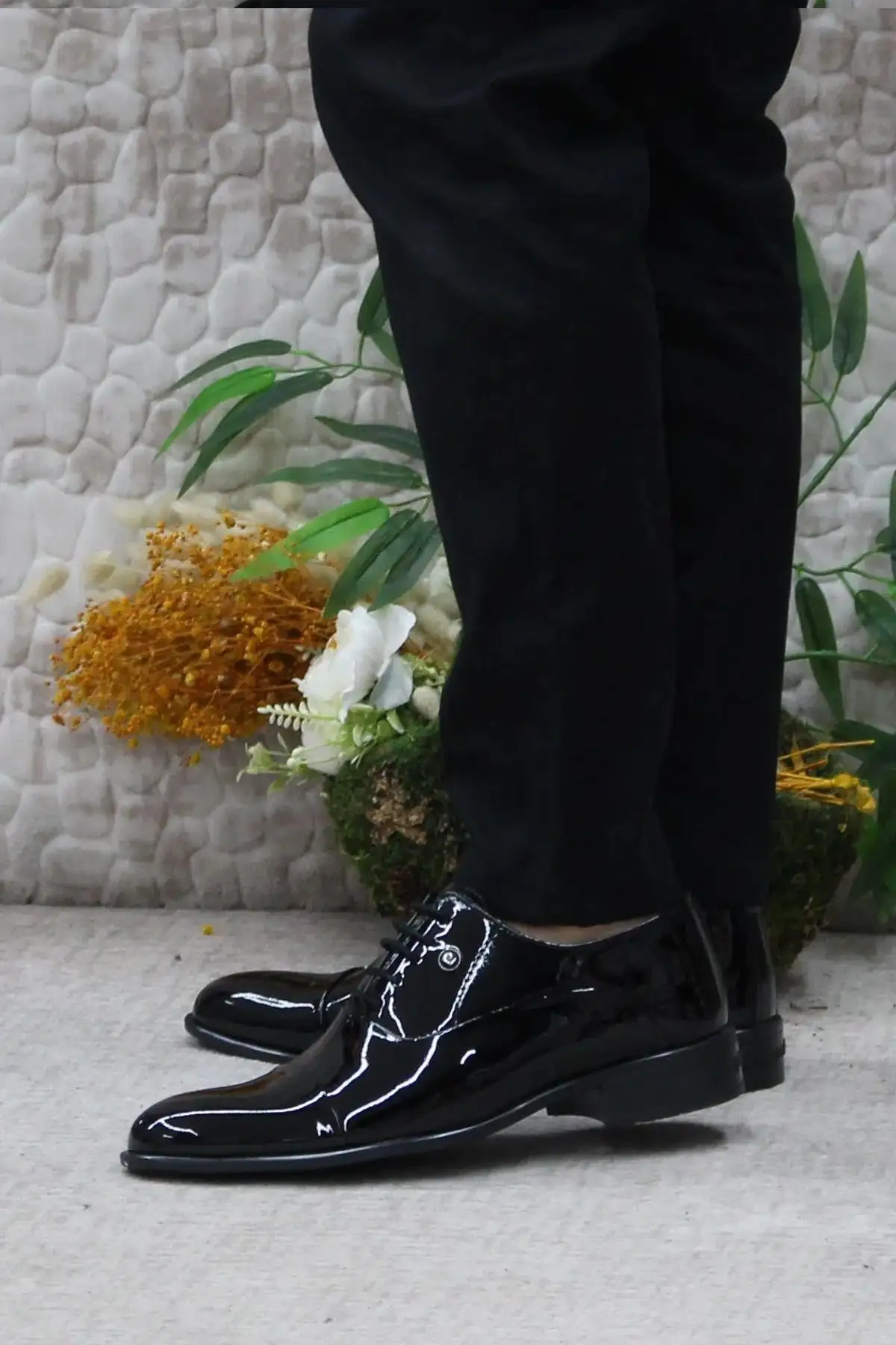 کفش رسمی مردانه - اسنیکر( ورزشی) پزشکی راحتی مشکی از جنس چرم طبیعی - دامادی مناسب برای زیر کت و شلوار - 6373