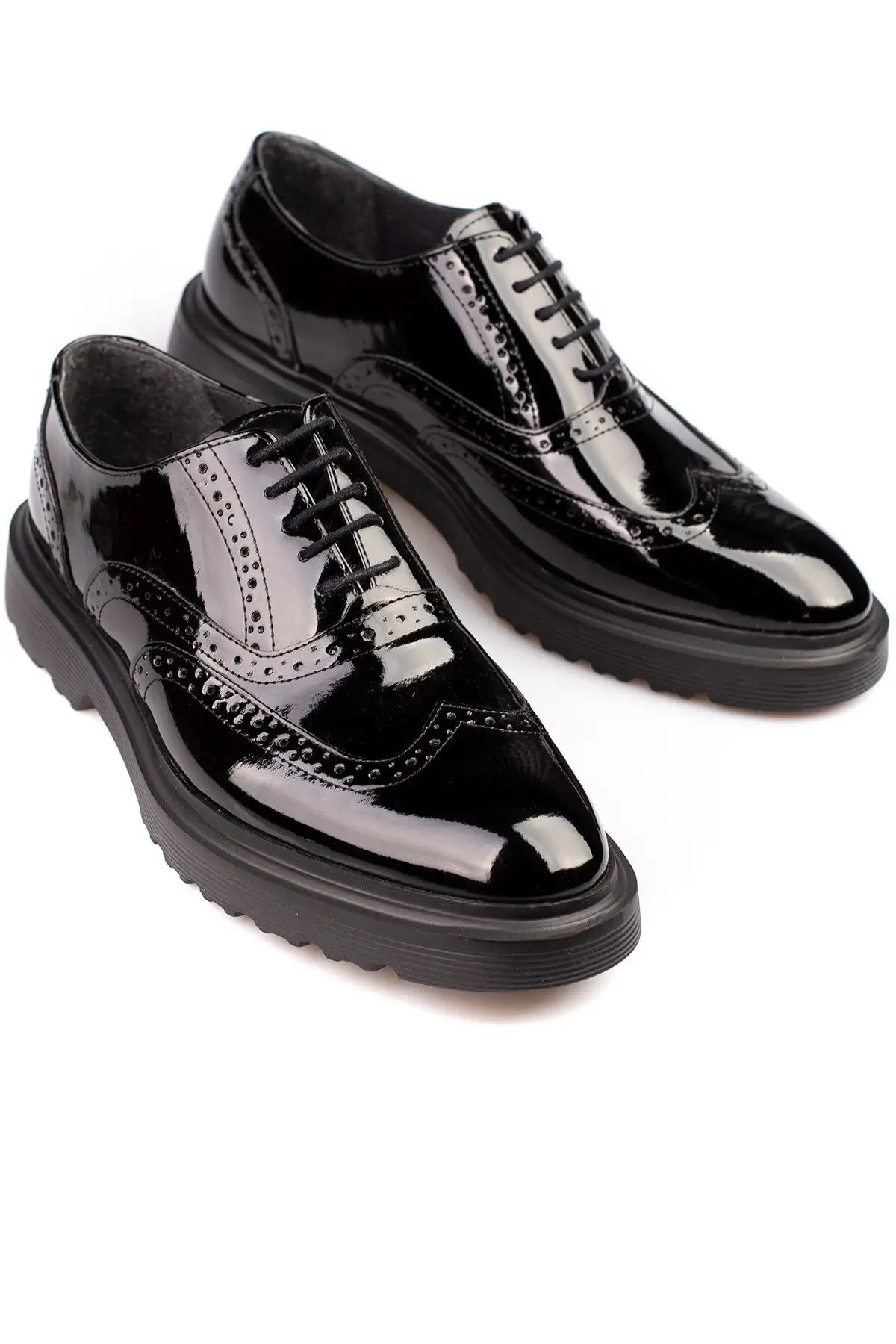 کفش رسمی مردانه  کلاسیک مشکی مات، چرم مصنوعی و سوئدی، مناسب برای داماد و کت و شلوار، با زیره ضخیم - 6464 کفش رسمی مردانه کلاسیک مشکی مات، چرم مصنوعی و سوئدی، مناسب برای داماد و کت و شلوار، با زیره ضخیم - 6464