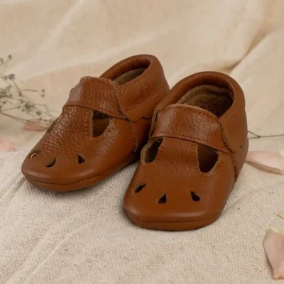 کفش نوزاد پسر تبا حکیکی، بچهگانه چرمی - 7142