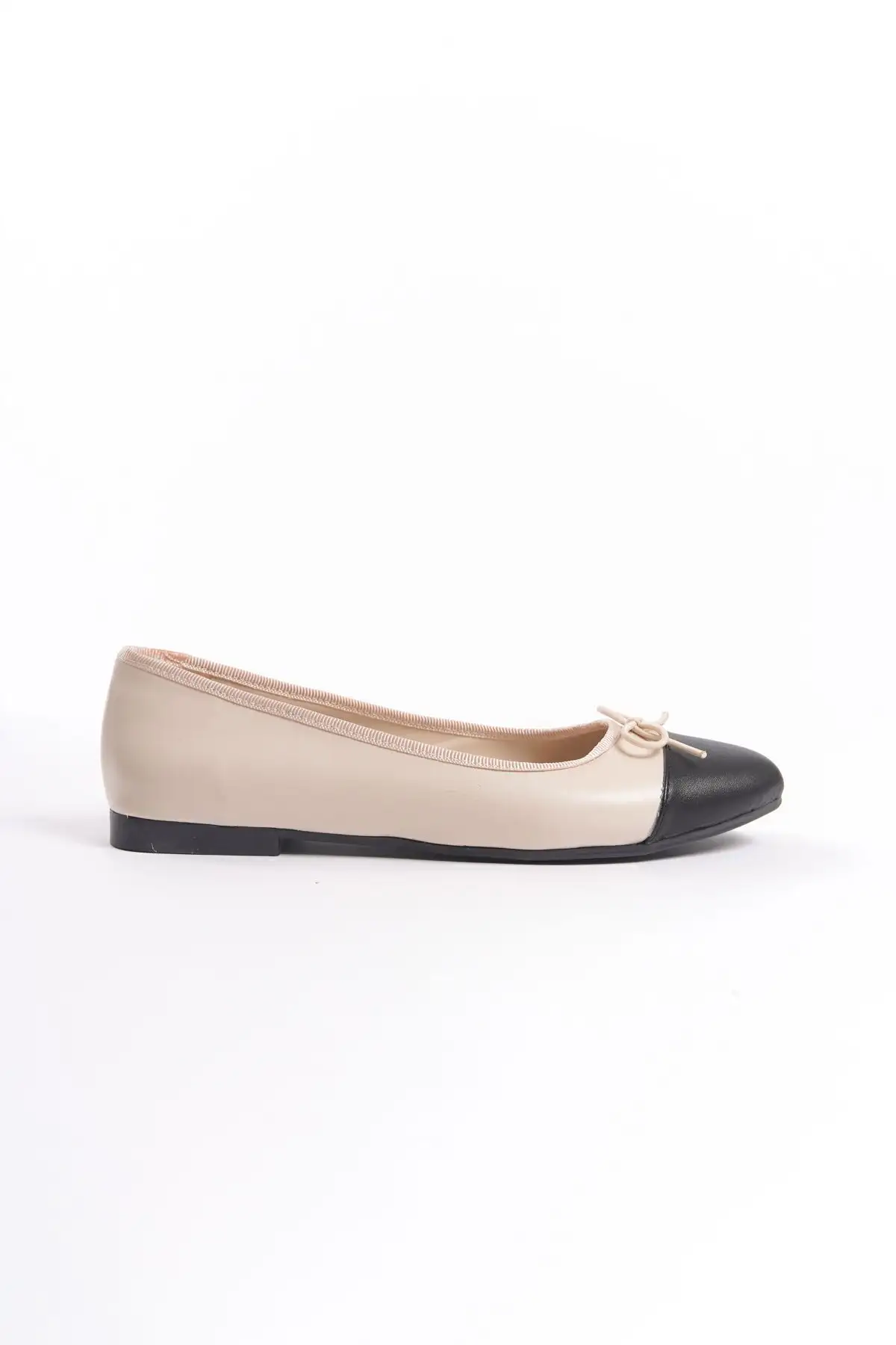 کفش مجلسی زنانه بابت  لونای بژ و سیاه - 5685 کفش مجلسی زنانه بابت لونای بژ و سیاه - 5685