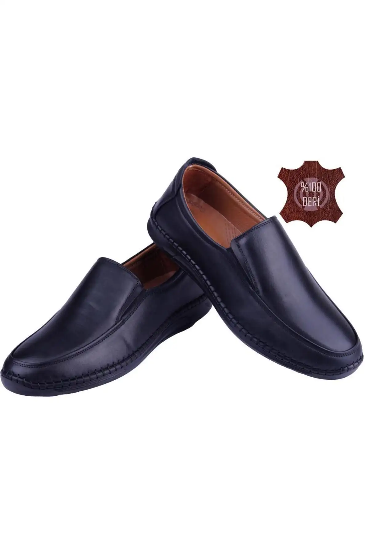 کفش رسمی مردانه اورتوپدیک راحت از چرم طبیعی مدل ALV805 - 6007