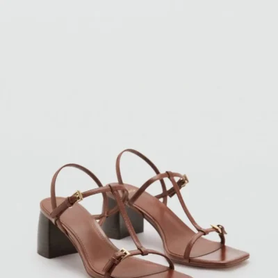 کفش صندل زنانه سندل پاشنه بلند با بند کلیپسی - 5963