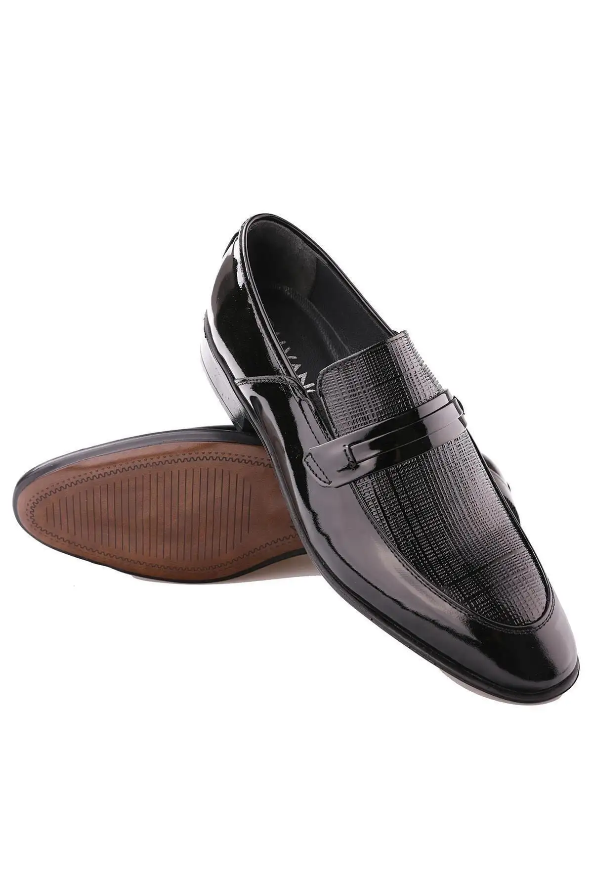 کفش رسمی مردانه  کلاسیک  چرمی مشکی طبیعی - 7018 کفش رسمی مردانه کلاسیک چرمی مشکی طبیعی - 7018