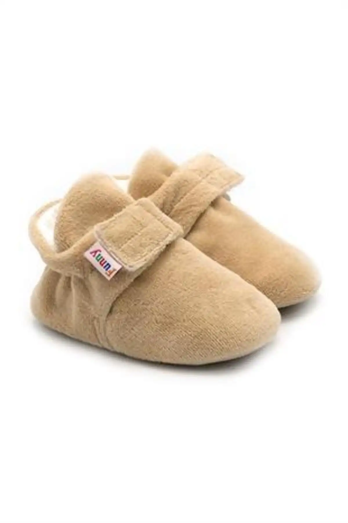 کفش نوزاد پسر پاندوف نرم و راحت با بافت مخملی، انعطاف‌پذیر، ارگونومیک، با کفی بسیار نرم و طراحی خاص، ارگانیک و راحت. - 6541