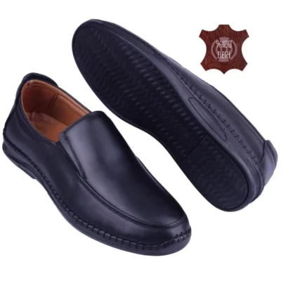 کفش رسمی مردانه اورتوپدیک راحت از چرم طبیعی مدل ALV805 - 6007