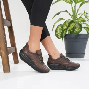 کفش ورزشی روزمره مناسب برای پاشنه‌درد و زائده‌های استخوانی، چرم زنانه اورتوپدیک میرا. - 5555