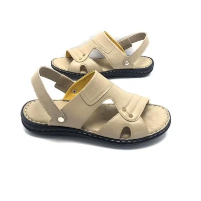 کفش سایز بزرگ مردانه سندل کاملاً اورتوپدیک از چرم طبیعی - 6827