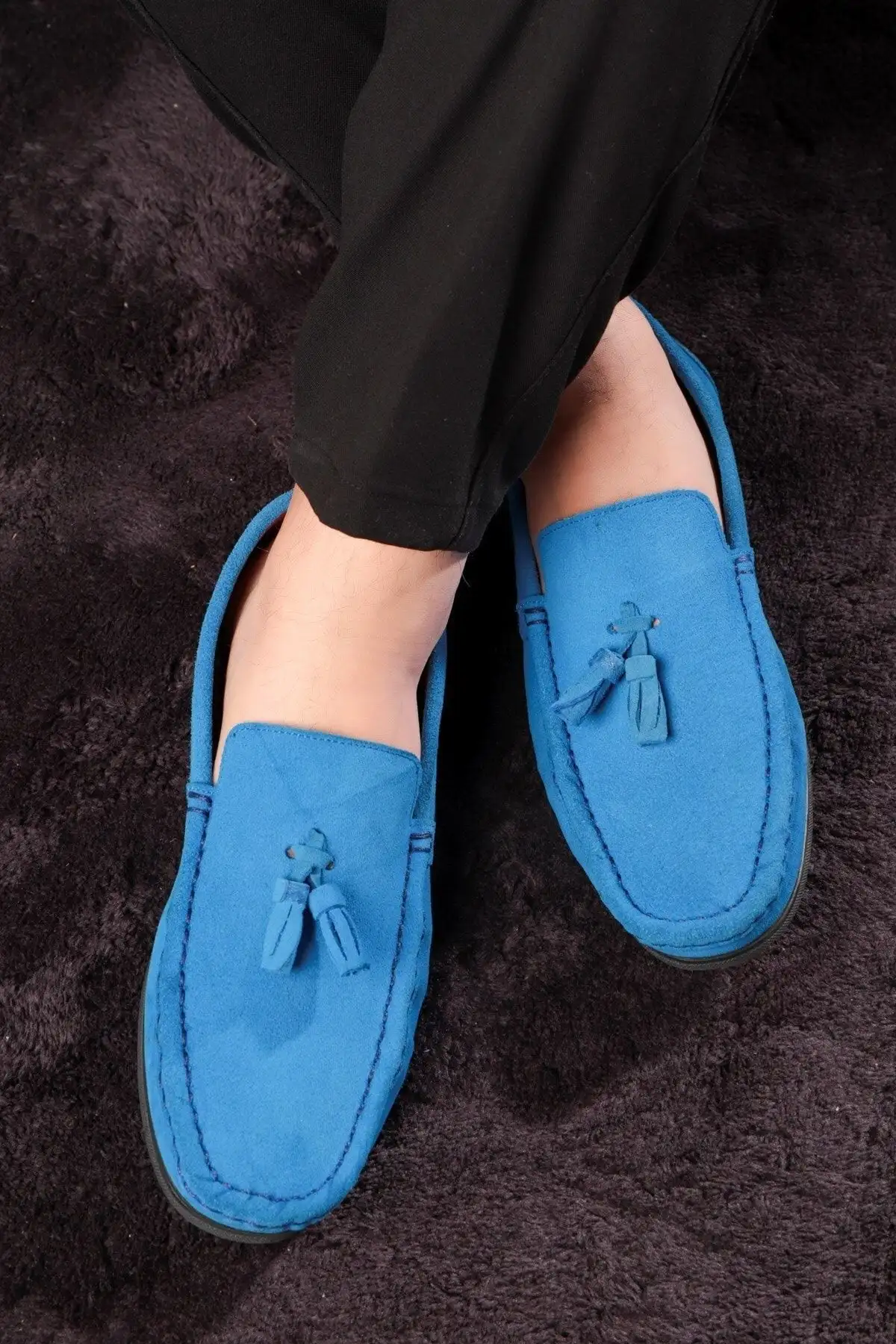 کفش روزمره مردانه فرانسن از چرم طبیعی، لوفر، سبک، لوفر با پاپیون - 5957