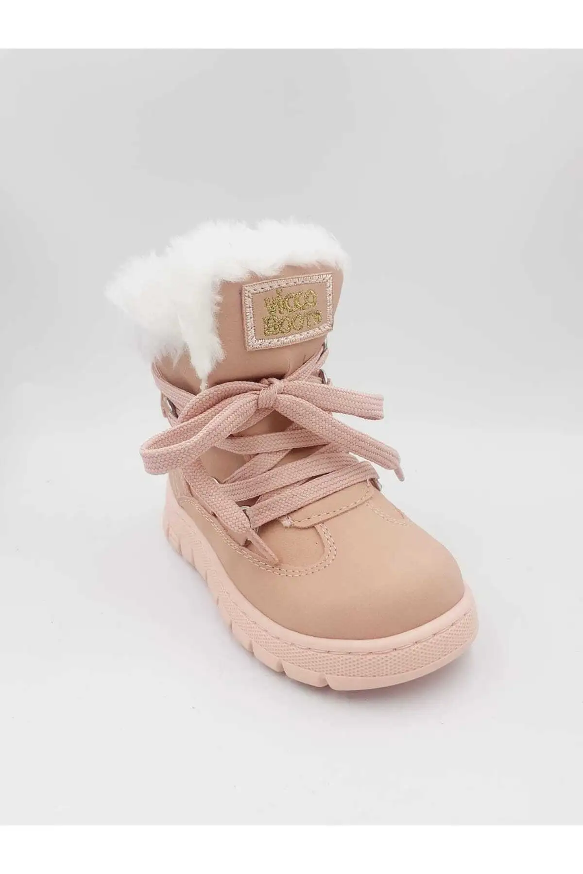 بوت بچگانه کفش روزمره زمستانی کفی پشمی دخترانه کپا با زیپ - 6153 بوت بچگانه کفش روزمره زمستانی کفی پشمی دخترانه کپا با زیپ - 6153