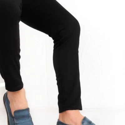 کفش رسمی مردانه و بامبر از جنس چرم طبیعی بدون بند - 6017