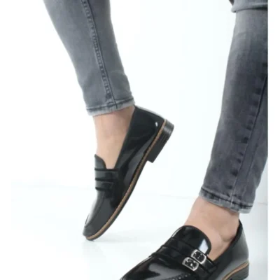 کفش رسمی مردانه لوفر با دو سگک Bonarelli-010 - 5926