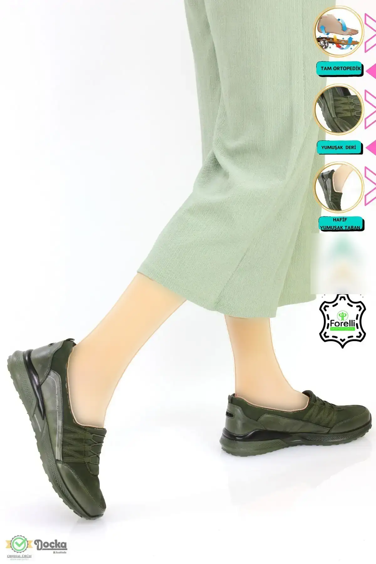 کفش ورزشی روزمره   زنانه از چرم طبیعی، سبک اسپرت، بدون بند و ارتوپدیک مدل F24/SP46704Y - 5561 کفش ورزشی روزمره زنانه از چرم طبیعی، سبک اسپرت، بدون بند و ارتوپدیک مدل F24/SP46704Y - 5561