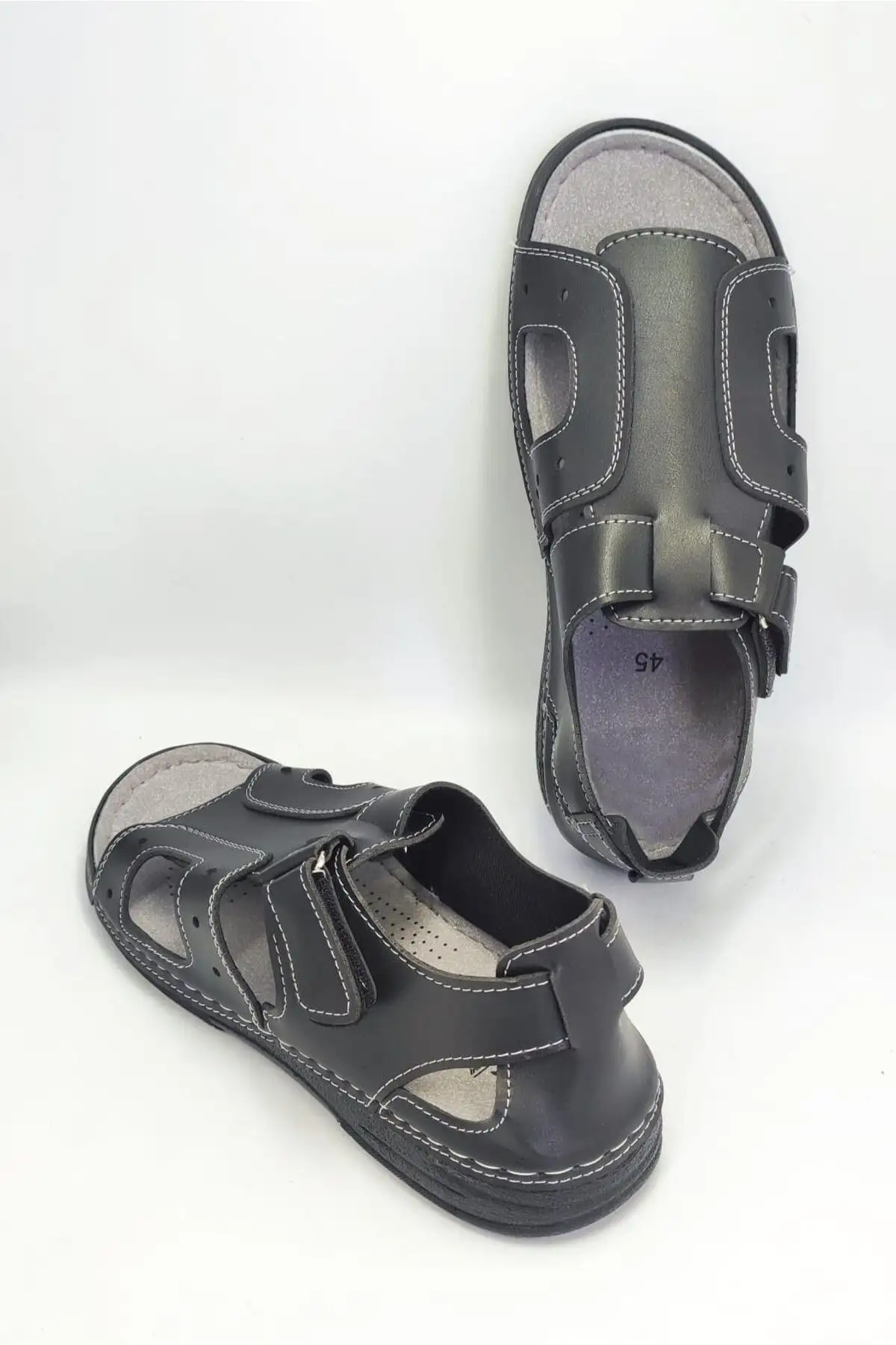 کفش سایز بزرگ مردانه سندل روزمره  MS404 مشکی فناتا -   assorti شماره ۴۵ - ۴۸ - 6833 کفش سایز بزرگ مردانه سندل روزمره MS404 مشکی فناتا - assorti شماره ۴۵ - ۴۸ - 6833