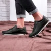کفش سایز بزرگ مردانه 1. روزمره چ尖 نوک تیز از جنس چرم طبیعی 2. تابستانی از جنس چرم طبیعی 3. مشبک سیاه - 6709