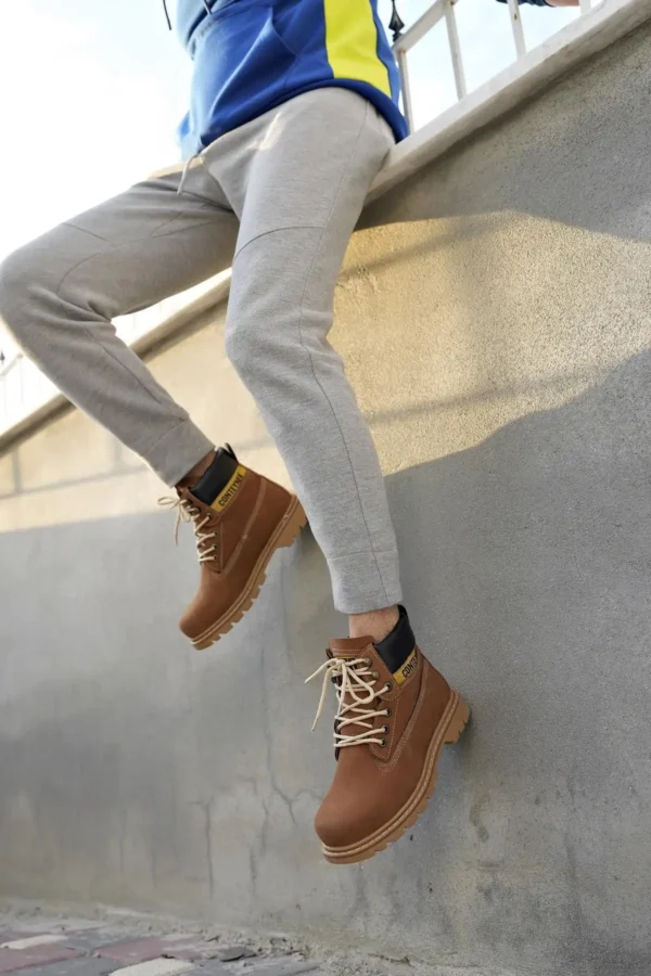 بوت مردانه کفش زمستانی یونی649 کاتکس با کیفیت تضمینی و زیره ضد لغزش، مقاوم در برابر آب و سرما - 6672