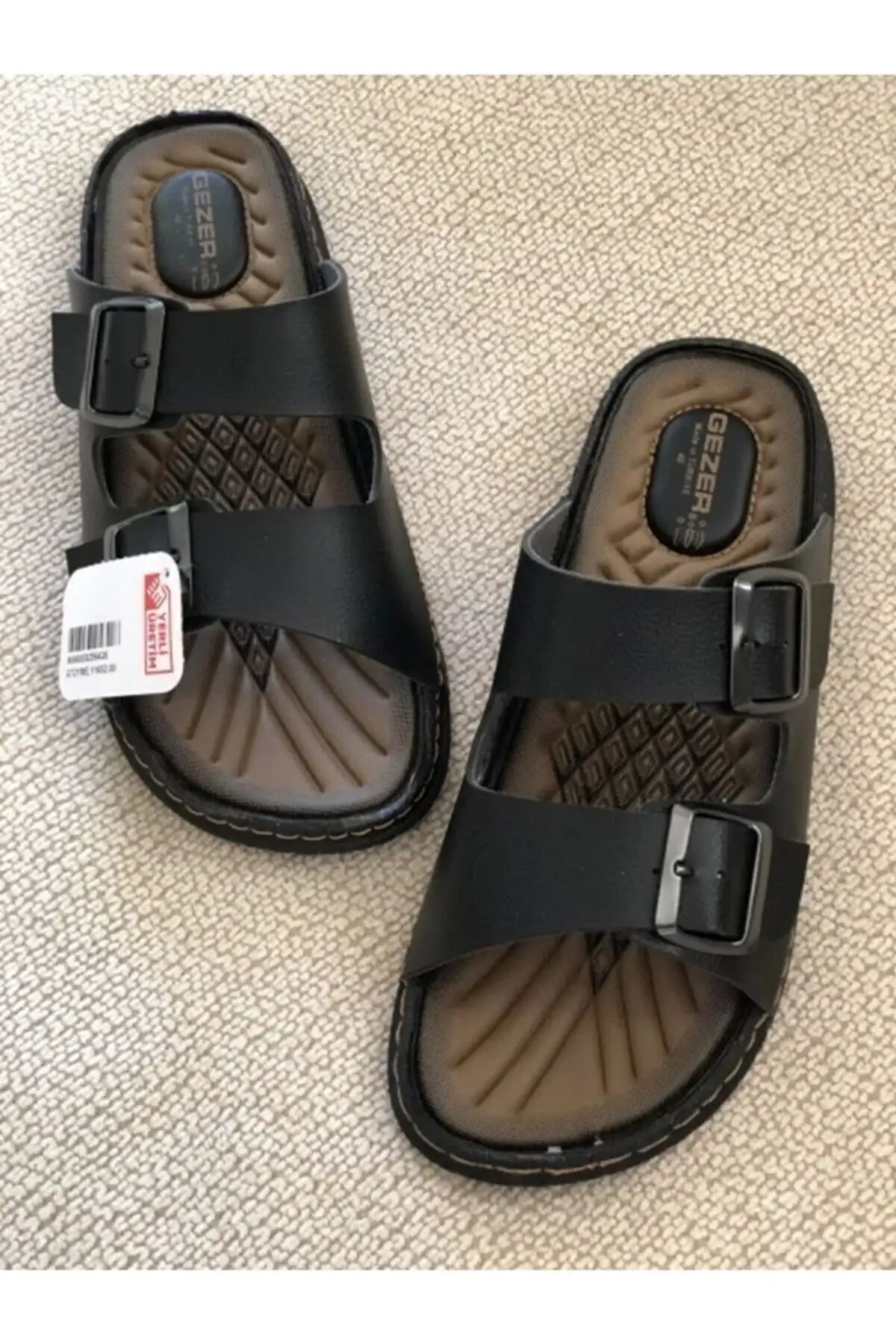 کفش راحتی خانه صندل مردانه ارتوپدیک راحت با کفی قابل تنظیم مشکی - 7015 کفش راحتی خانه صندل مردانه ارتوپدیک راحت با کفی قابل تنظیم مشکی - 7015