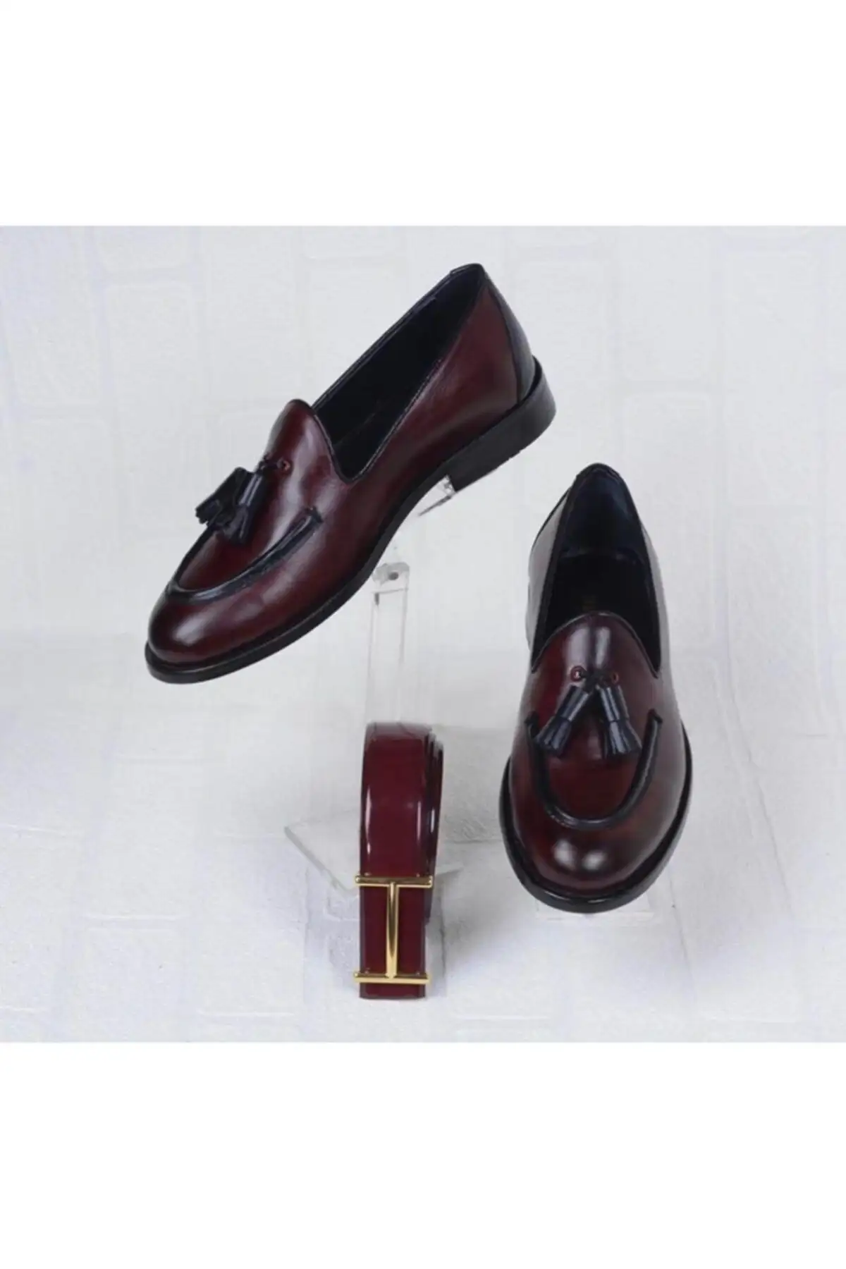 کفش رسمی مردانه   برند بوردو از جنس چرم طبیعی - 6359 کفش رسمی مردانه برند بوردو از جنس چرم طبیعی - 6359