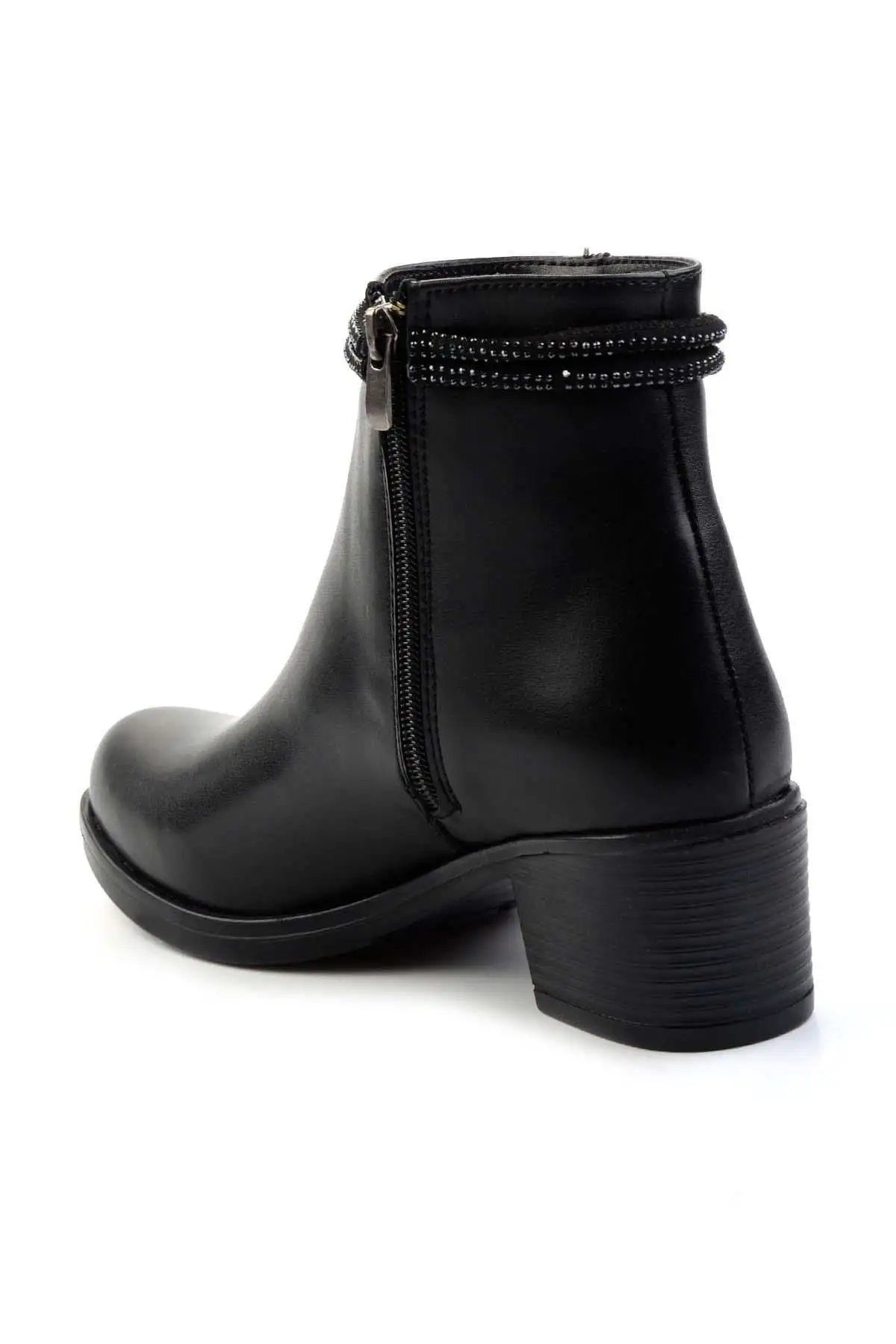 بوت و نیم بوت زنانه   پشیده  مشکی K02003040009 - 6188 بوت و نیم بوت زنانه پشیده مشکی K02003040009 - 6188