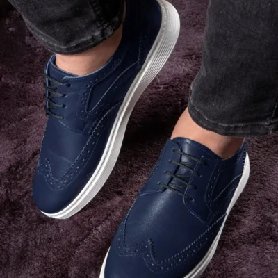 کفش سایز بزرگ مردانه روزمره از چرم طبیعی شب، تابستانی، سبک، چرم بنددار - 5672