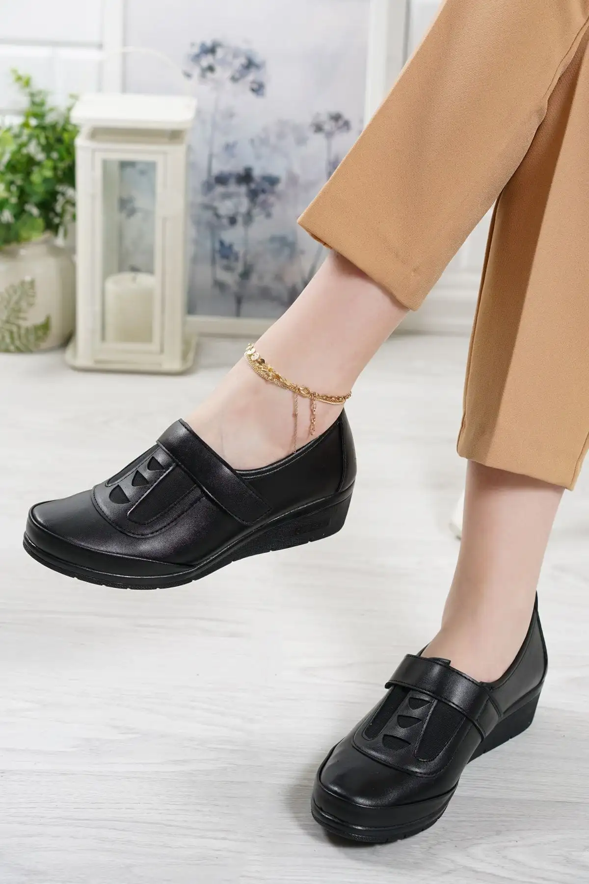 کفش اداری زنانه   سیاه orthopedic مخصوص مادران - 6766 کفش اداری زنانه سیاه orthopedic مخصوص مادران - 6766