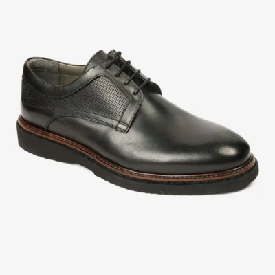 کفش رسمی مردانه کلاسیک مشکی از چرم طبیعی - 6964