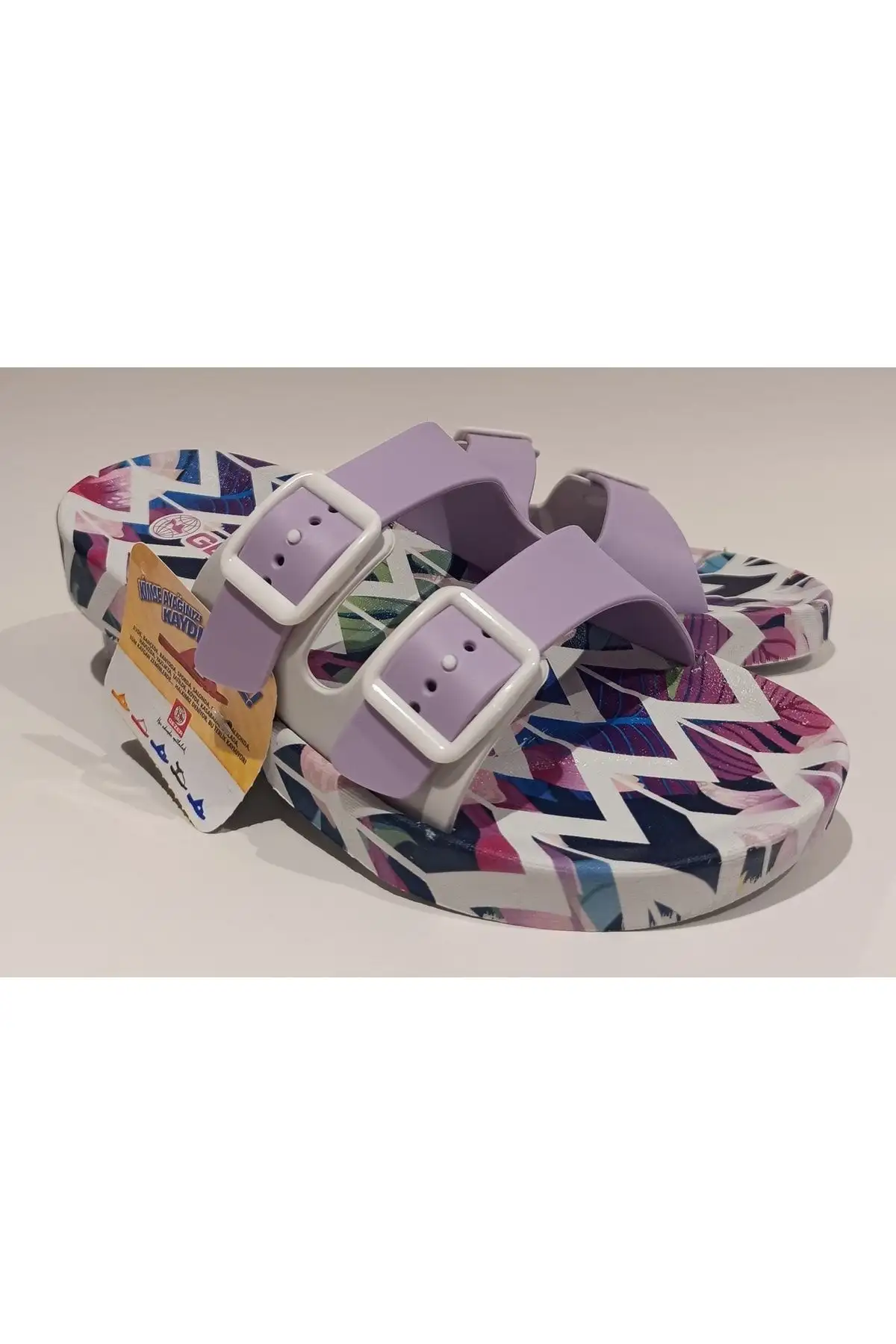 کفش راحتی خانه صندل آناتومیک با کفی قابل تنظیم و سگک برای ساحل، استخر، بالکن، تراس، حمام، و خیابان - 6346