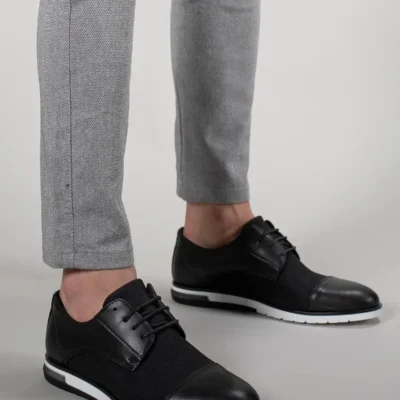 کفش رسمی مردانه کلاسیک ارگونومیک با سبک ویپ و بنددار - 5992