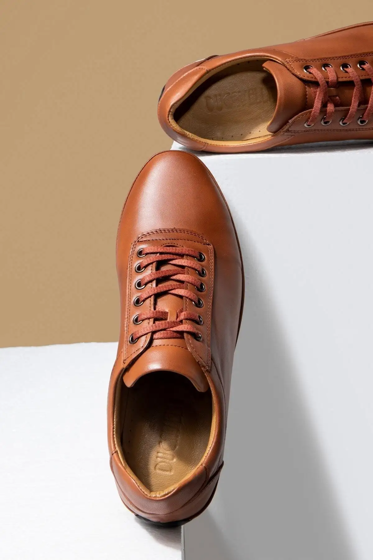 کفش سایز بزرگ مردانه روزمره چرم طبیعی ساده، کژوال، ۱۰۰٪ چرم - 6720