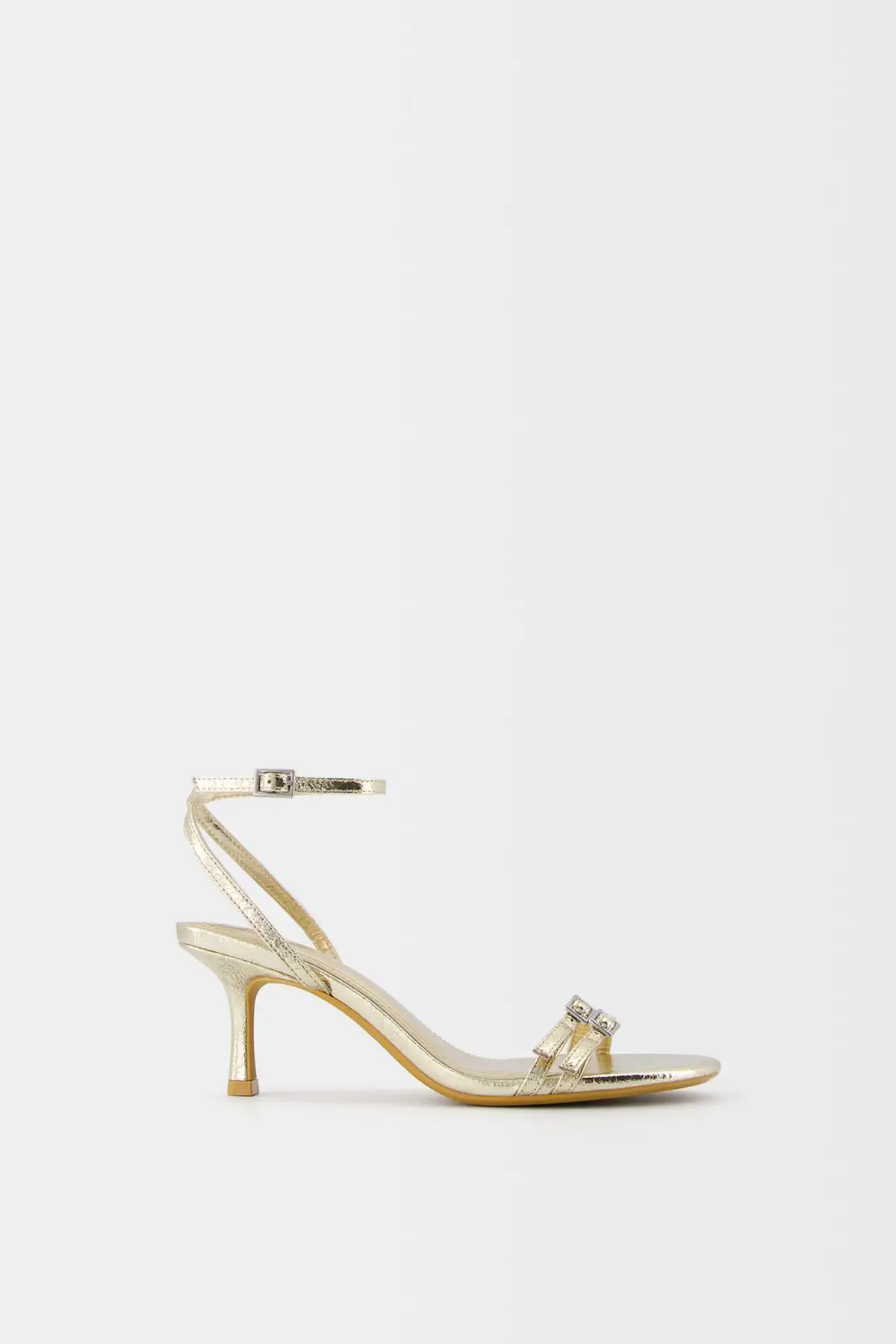 کفش صندل زنانه سندل پاشنهدار با بند نازک که به مچ پا بسته میشود. - 5980 کفش صندل زنانه سندل پاشنهدار با بند نازک که به مچ پا بسته میشود. - 5980