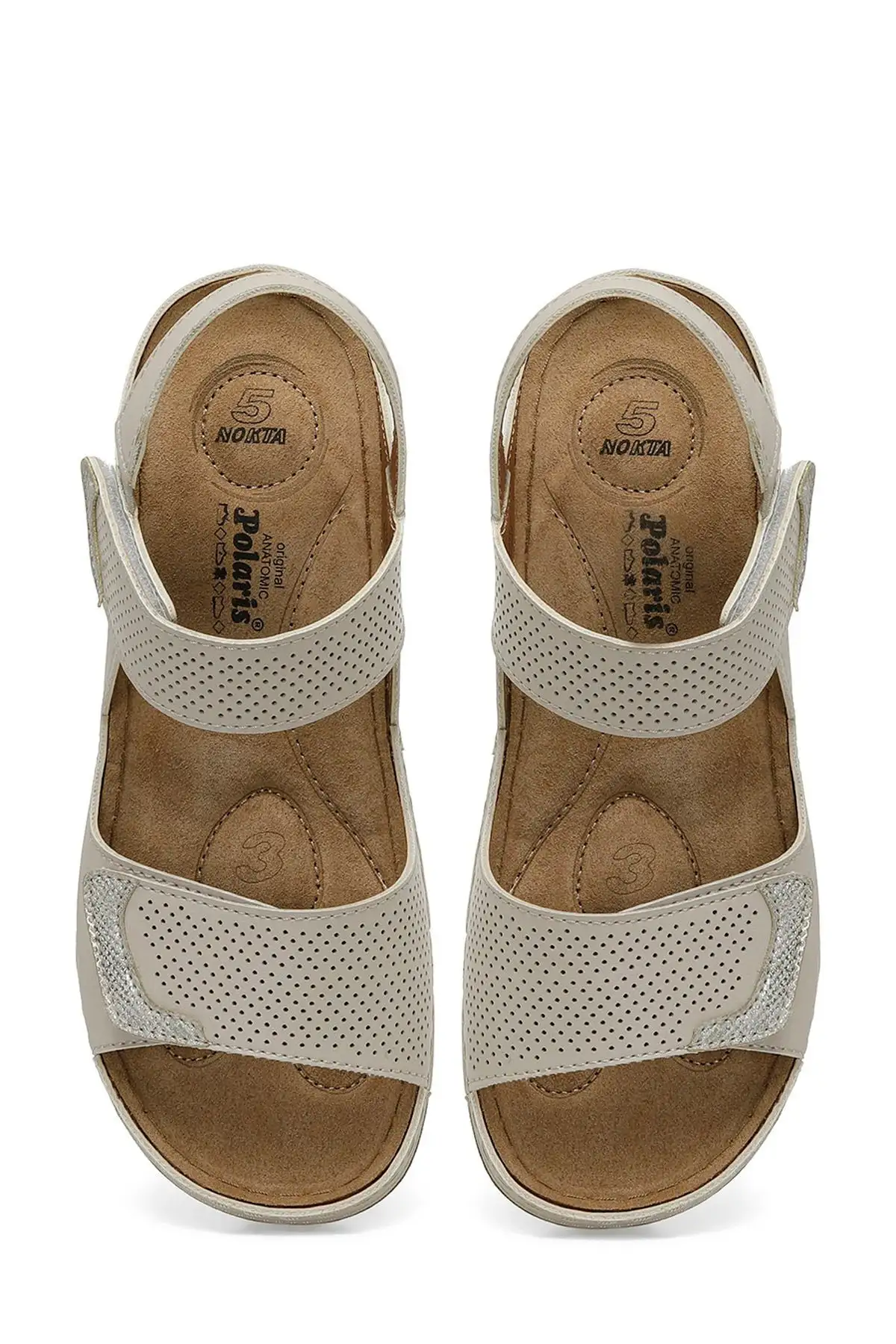 کفش صندل زنانه 104424.Z4FX دمپایی راحتی بژ - 6086 کفش صندل زنانه 104424.Z4FX دمپایی راحتی بژ - 6086