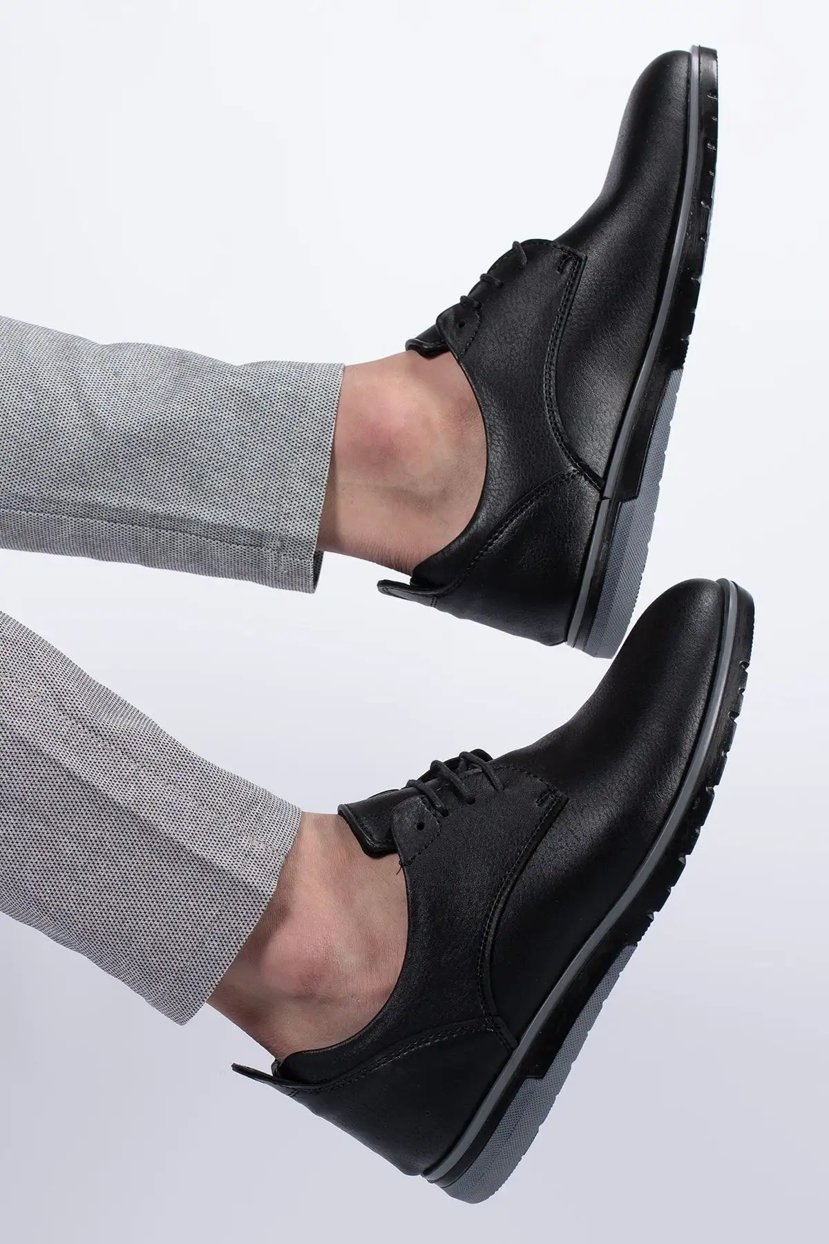 کفش رسمی مردانه کژوال ۰۰۱۲۲۰۶ مشکی مشکی - 6367