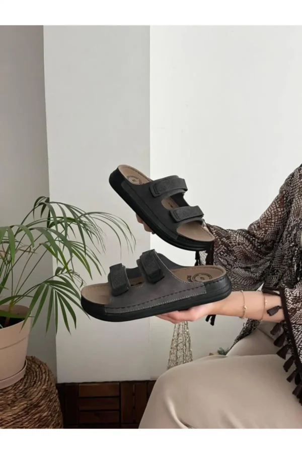 کفش راحتی خانه صندل پزشکی با زیره راحت آناتومیک و یکنواخت برای استفاده روزمره - 7003