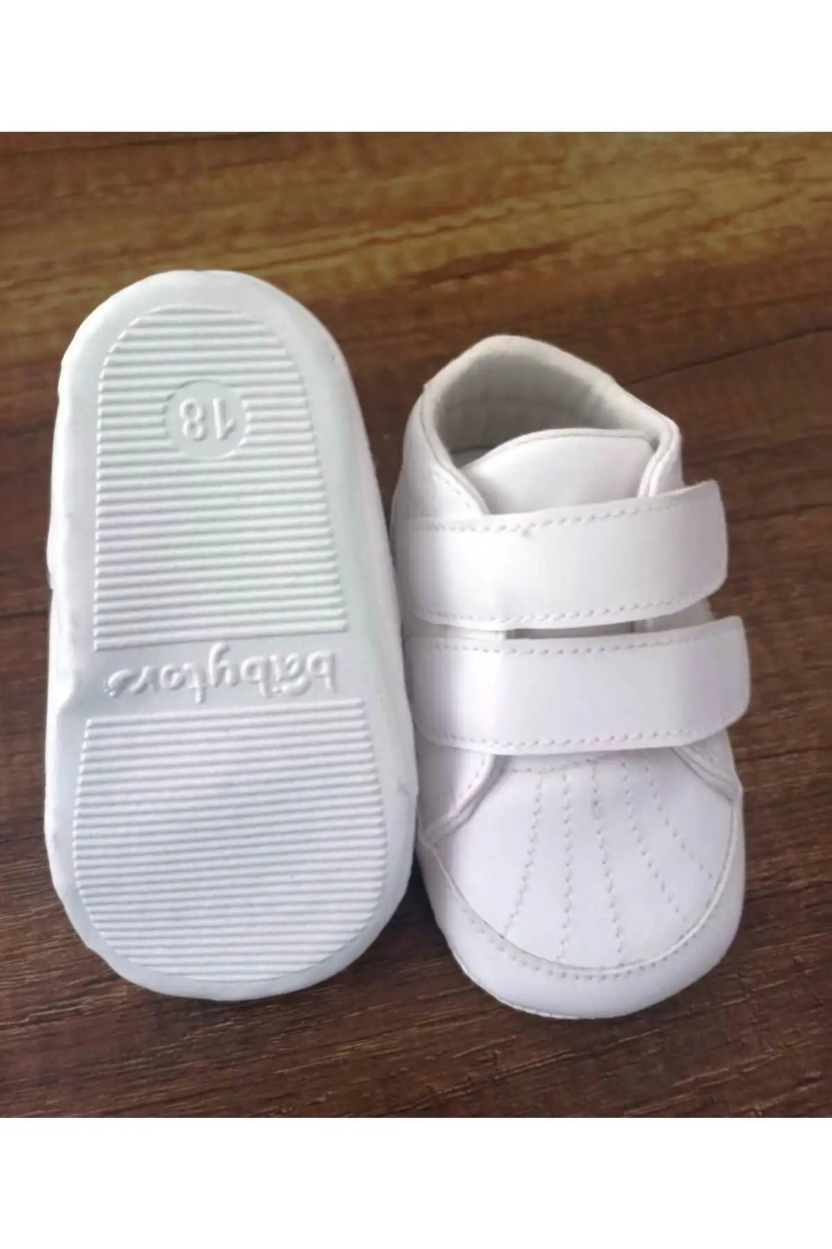 کفش نوزاد پسر ورزشی سفید بچگانه - 6578