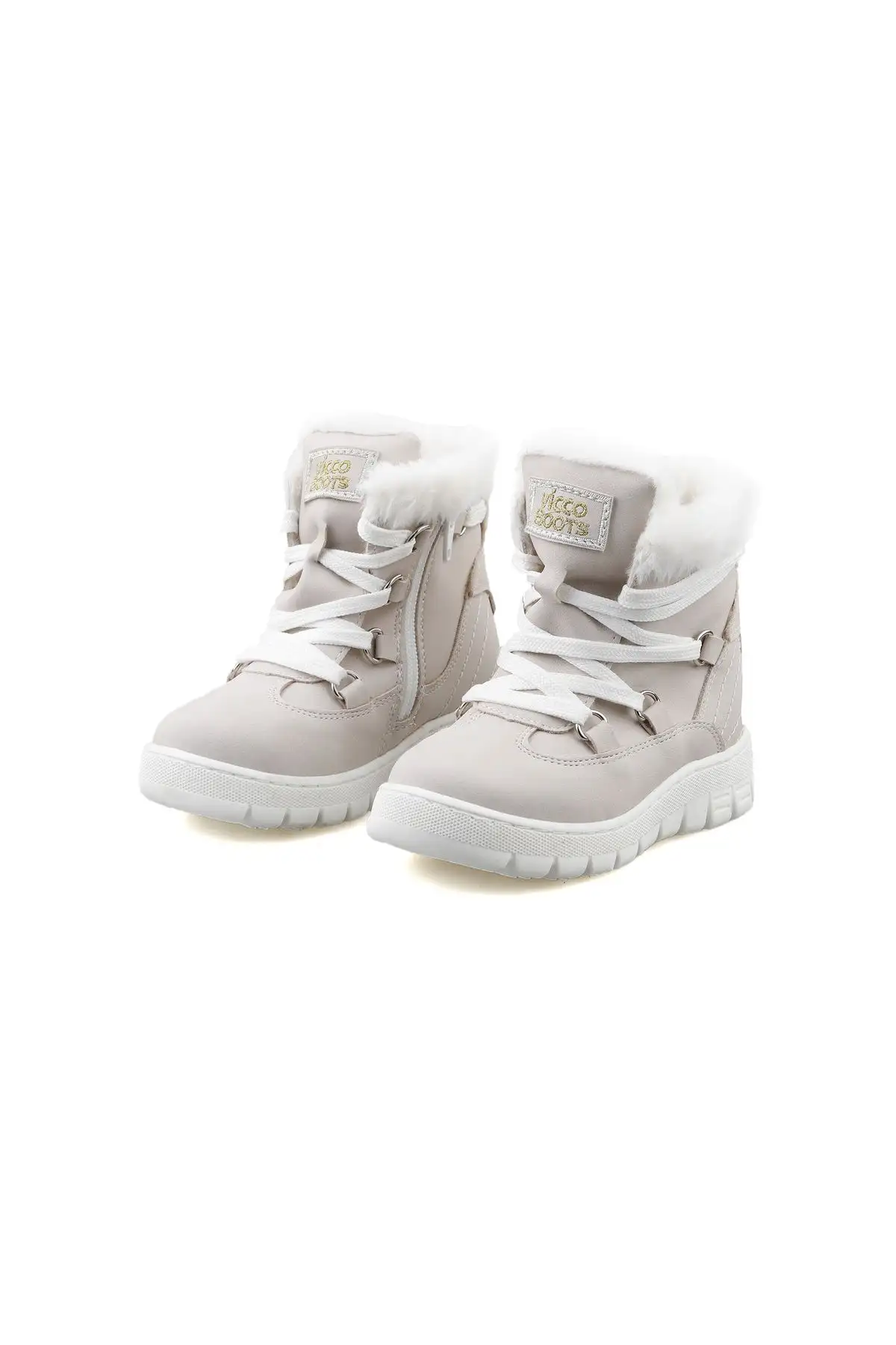 بوت بچگانه کفش روزمره پسرانه کپا با زیره خز 946.P20K.222-15 کرم - 6145