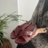 کفش راحتی خانه زنانه با زیره آناتومیک، پزشکی، اورتوپدیک، کلاسیک و مدل ضربدری برای مادران، صندل خیابانی - 6994