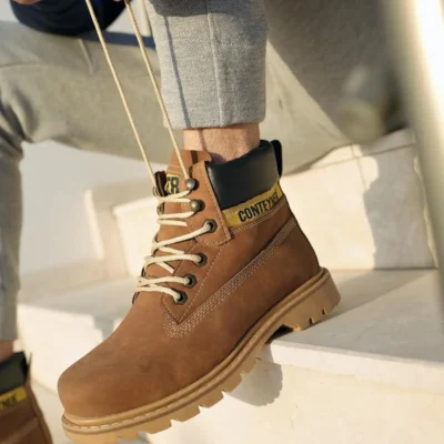 بوت مردانه کفش زمستانی یونی649 کاتکس با کیفیت تضمینی و زیره ضد لغزش، مقاوم در برابر آب و سرما - 6672
