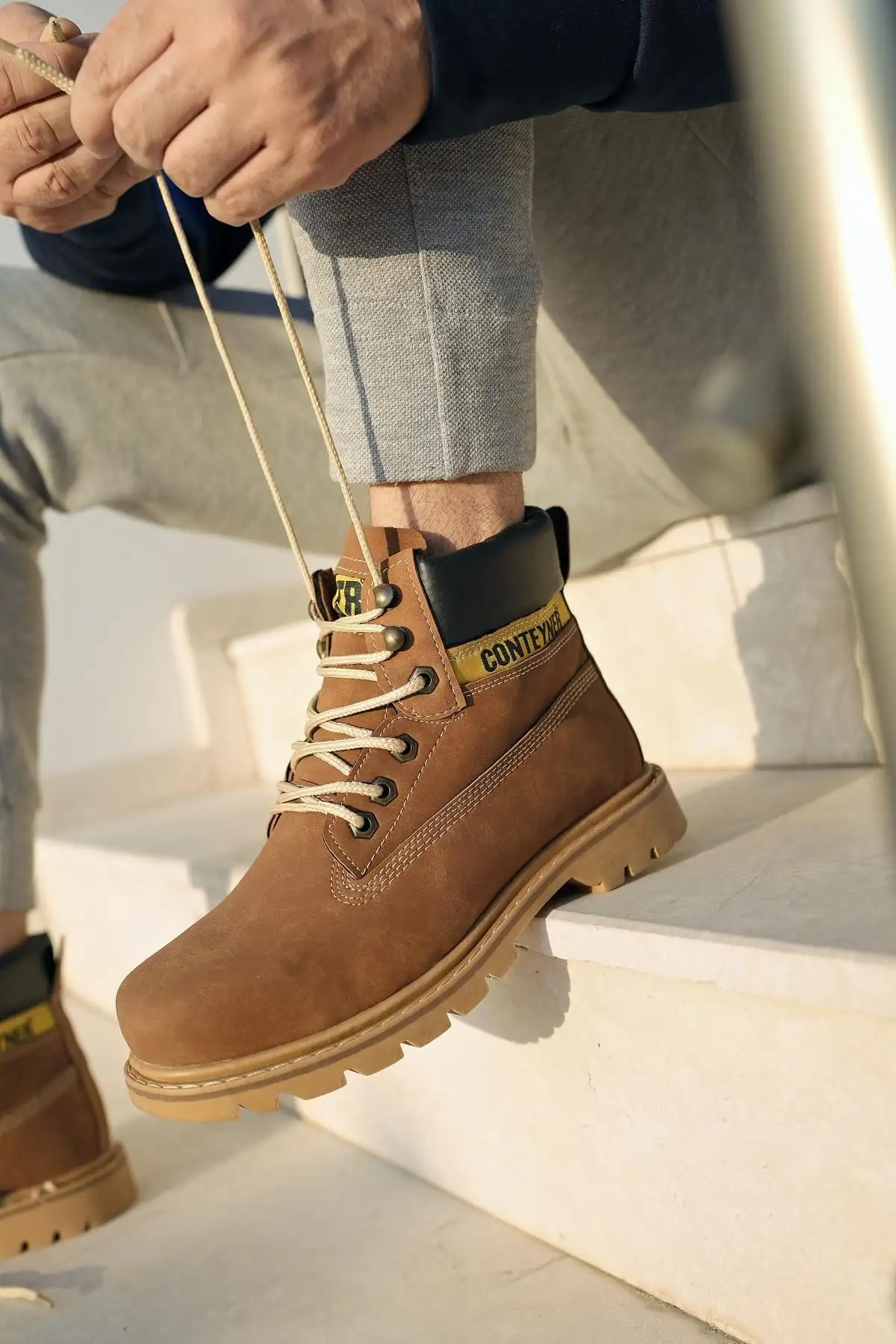 بوت مردانه کفش زمستانی یونی649 کاتکس با کیفیت تضمینی و زیره ضد لغزش، مقاوم در برابر آب و سرما - 6672 بوت مردانه کفش زمستانی یونی649 کاتکس با کیفیت تضمینی و زیره ضد لغزش، مقاوم در برابر آب و سرما - 6672