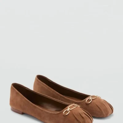 کفش تخت زنانه کیف پول با ظاهر پوست تمساح - 5817