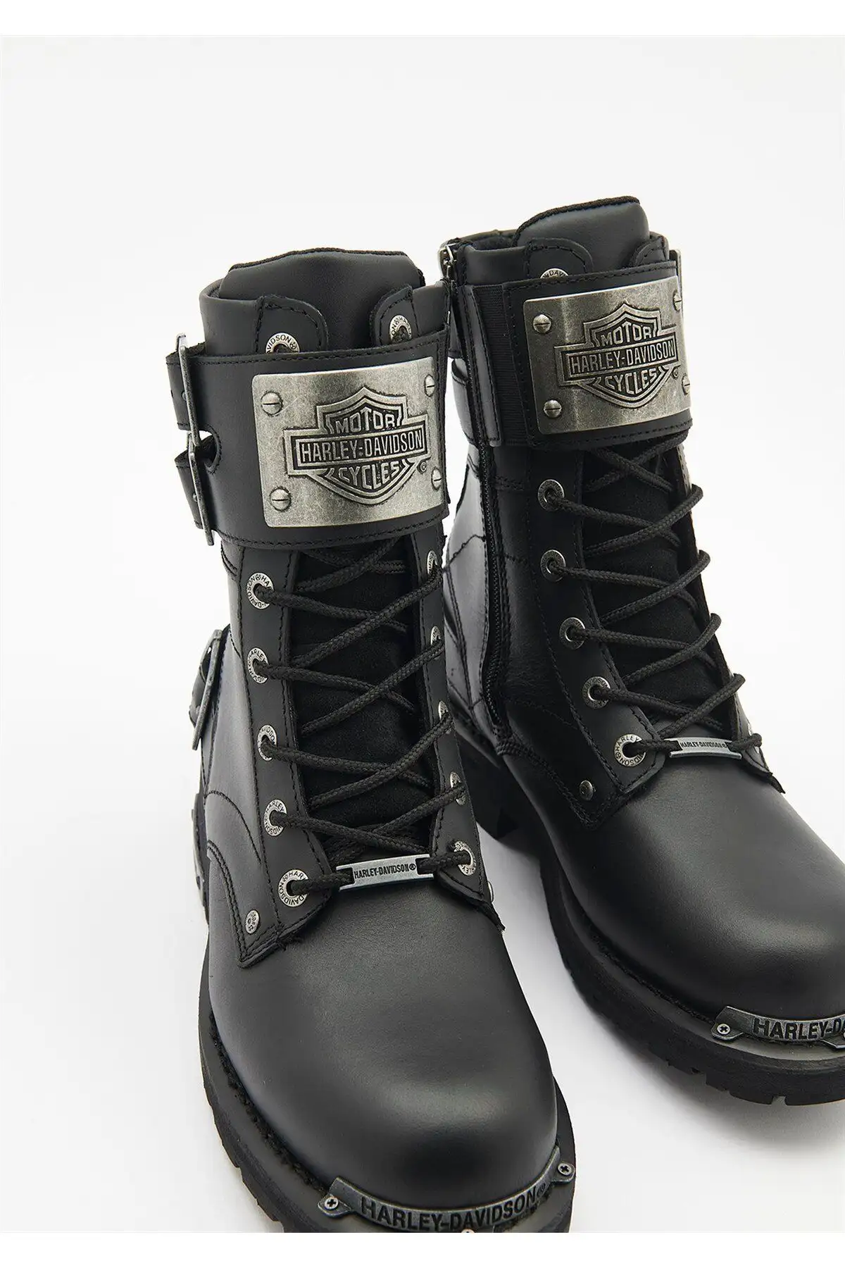 بوت مردانه چکمه چرم  سیاه ریکتسون - 5608 بوت مردانه چکمه چرم سیاه ریکتسون - 5608