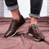 کفش سایز بزرگ مردانه حتی روزمره چرم اصل، کژوال، ۱۰۰% چرم، چهار فصل - 5677