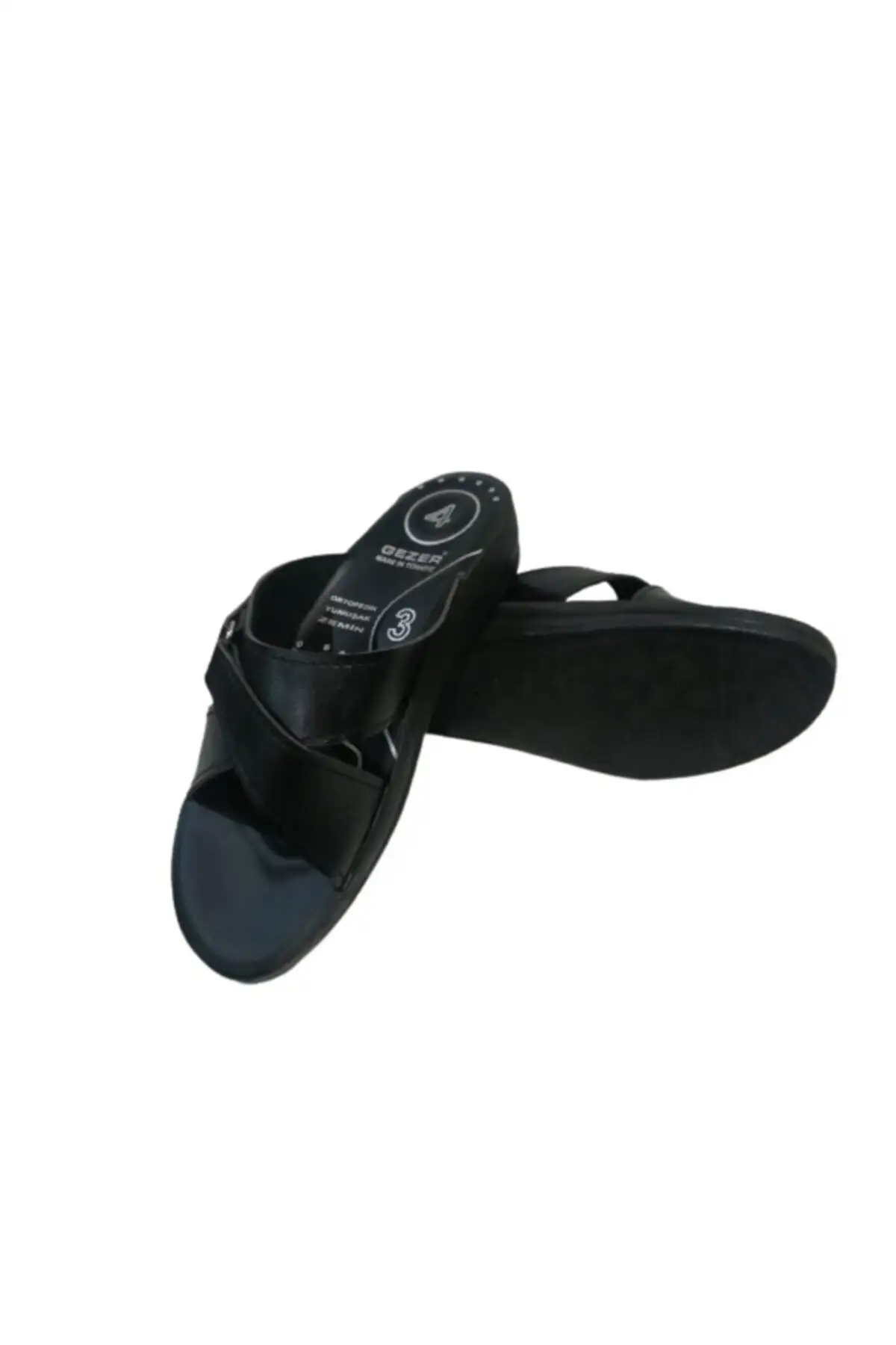 کفش راحتی خانه Ge082-10   زنانه بند دار مشکی ortopedik - 6339 کفش راحتی خانه Ge082-10 زنانه بند دار مشکی ortopedik - 6339